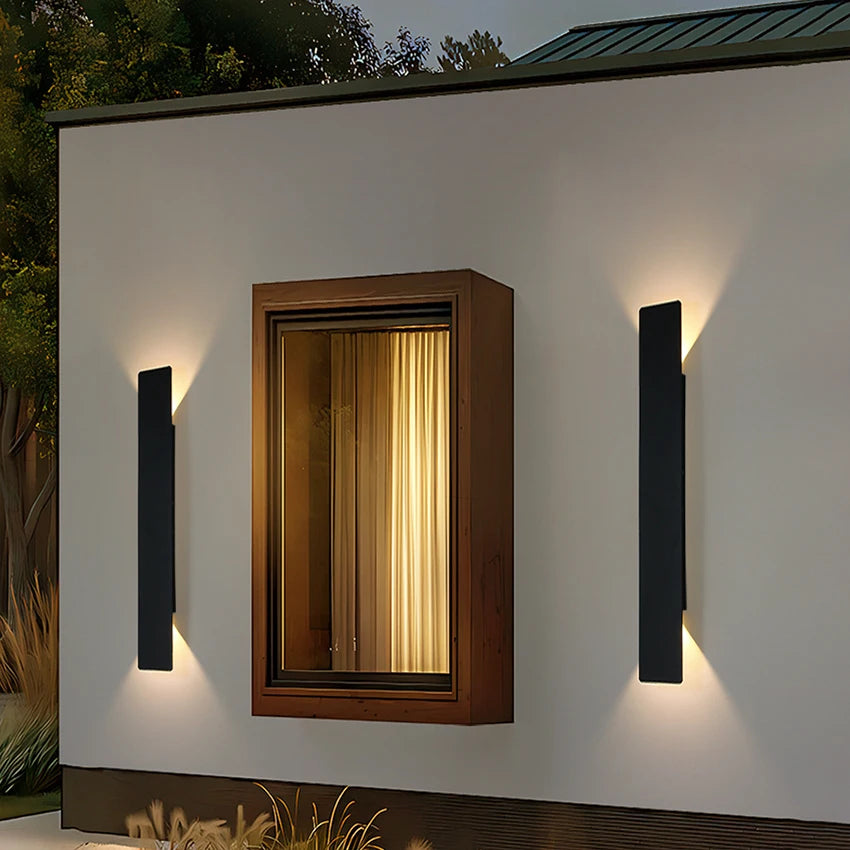 Outdoor Wall Light - Waterproof Aluminum LED Sconce for Courtyards and Porches - Modern Exterior Wall Lantern - 1