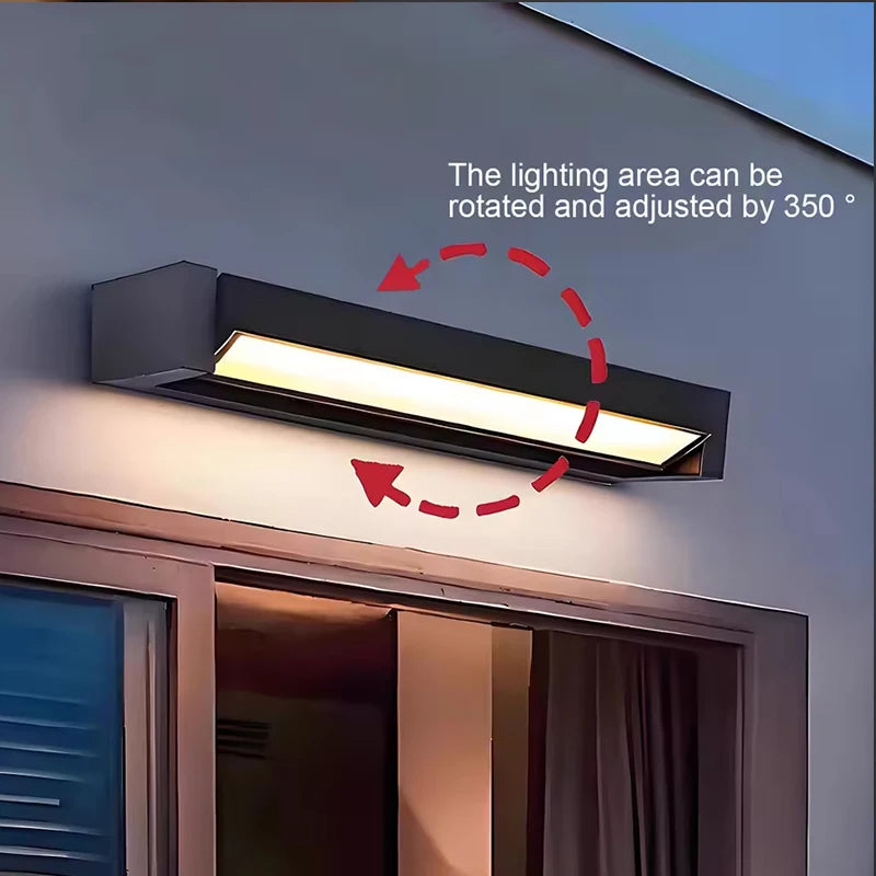 Luma Outdoor Wall Light | IP65 Waterproof, Adjustable Aluminum Sconce