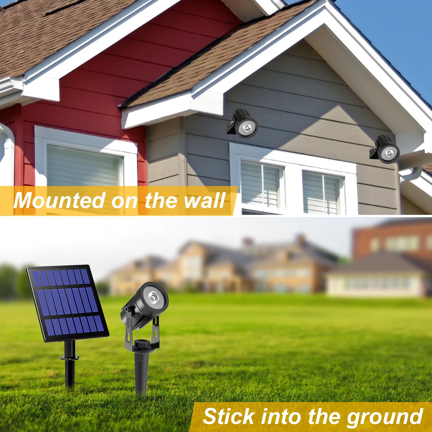 SolaSpot ソーラースポットライト | 屋外セキュリティ用 IP65 防水 LED