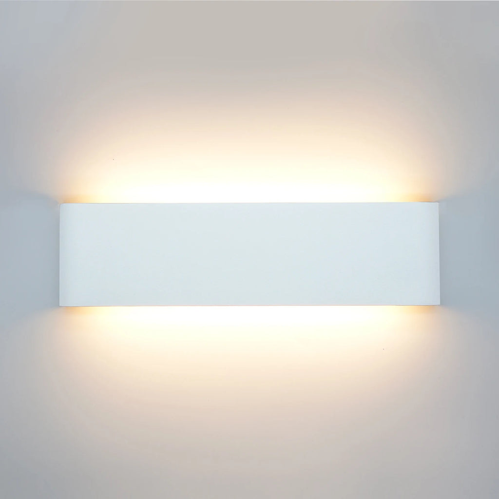 Kallia Wall Sconce | Modern LED, Up Down, Aluminum, Clear Glass