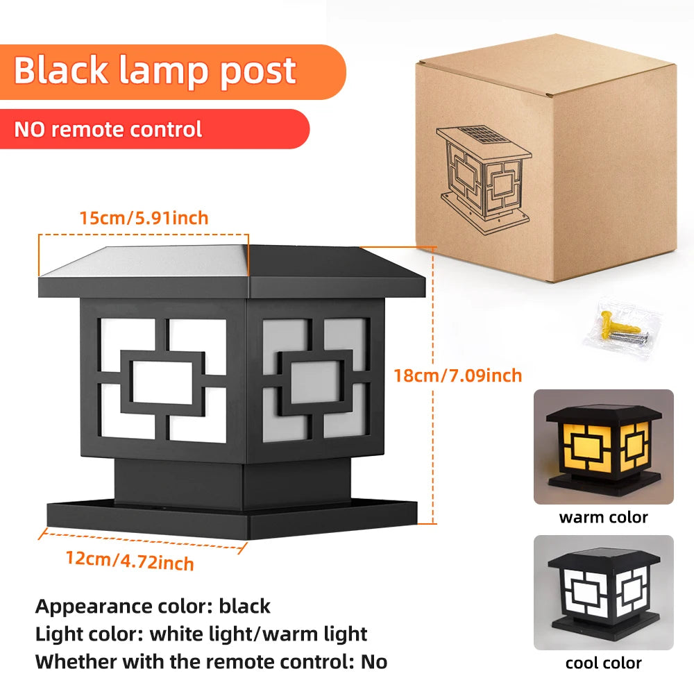 Solaire ソーラーポストライト | 防水、夕暮れから夜明けまで自動点灯