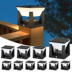 アマリリス ソーラーポストライト | 防水LED屋外ランプ、調光機能付き、アールデコ調