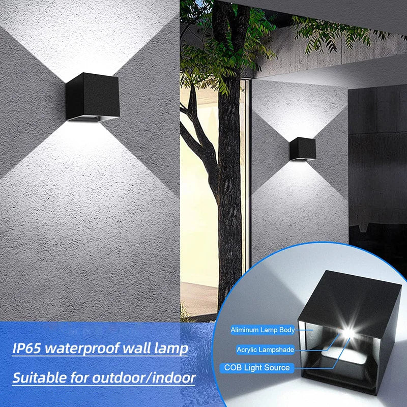 Elysian LED Wall Light | Waterproof Aluminum, Adjustable Beam Angle