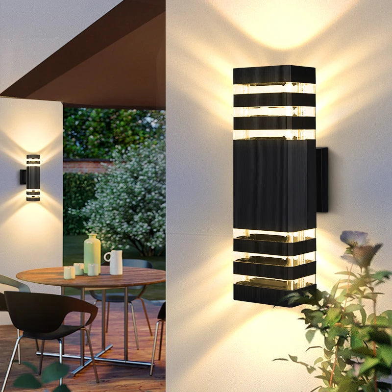 Luma Outdoor Wall Sconce | Waterproof IP65, Modern Design, E27 Socket