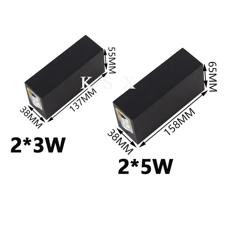 Kairo LED Wall Sconce | Waterproof Aluminum, Modern Design