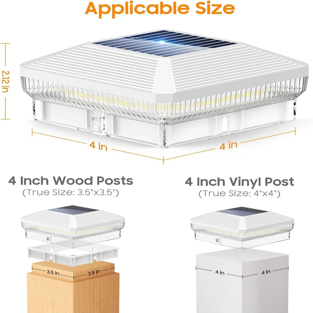 Kappa Solar Garden Lights | 40-LED, 30-Lumen, Dimmable, Modern Style