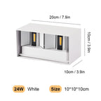 Waterproof Aluminum LED Wall Lamp for Outdoor and Indoor Use – 12W/24W Options, IP65 Rated Wall Sconces - 10