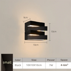 Jade Square Wall Sconce | Waterproof LED, Modern Design
