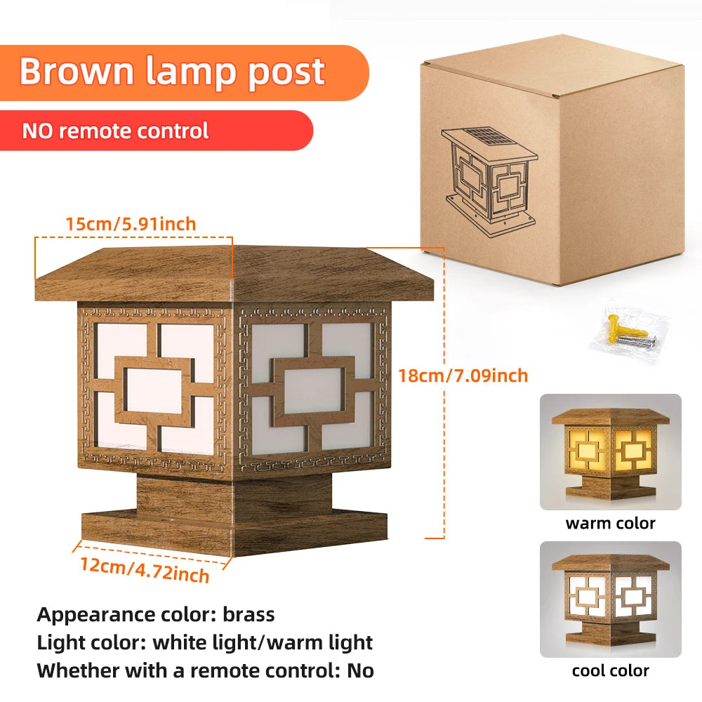Solaire ソーラーポストライト | 防水、夕暮れから夜明けまで自動点灯