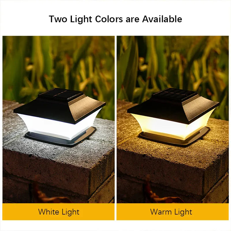 Solaire ポストライト | IP65防水、屋外用ソーラーガーデンライト