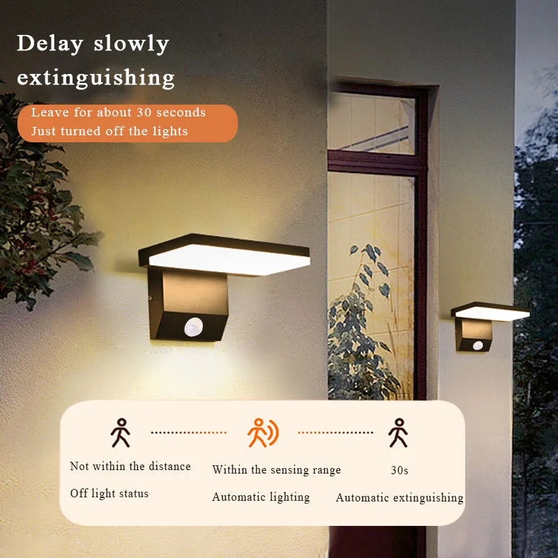 Luma Outdoor Wall Lamp | IP65 Waterproof, Adjustable Angle, Motion Sensor
