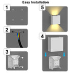 Kira LED Wall Sconce | Modern Aluminum, Up Down Design