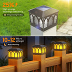 Kona Solar Post Cap Lights | Dual Mode, IPX5 Waterproof, Fits 3.5x3.5 & 4x4 Posts