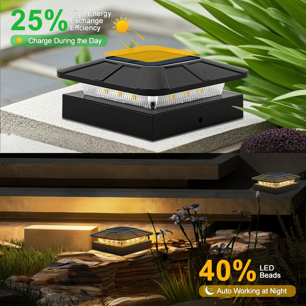 Luma ソーラーガーデンライト | 防水、3つの照明モード、夕暮れから夜明けまで