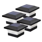 Crest Solar Post Light | Waterproof LED, Art Deco Design