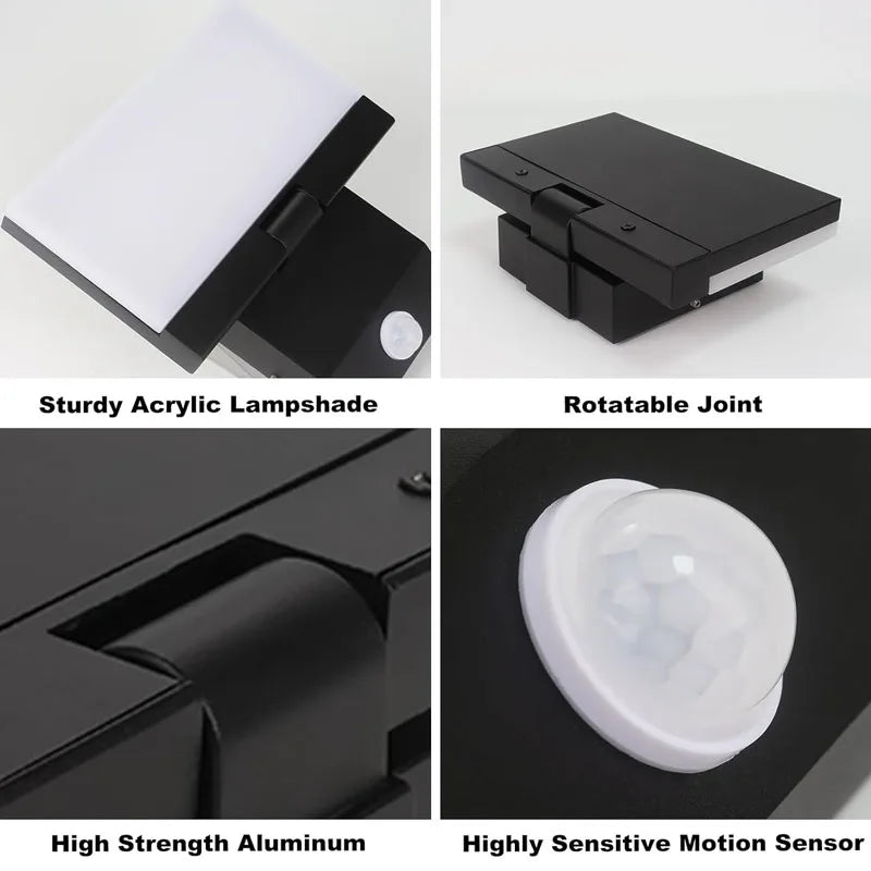 Luma Outdoor Wall Lamp | IP65 Waterproof, Adjustable Angle, Motion Sensor